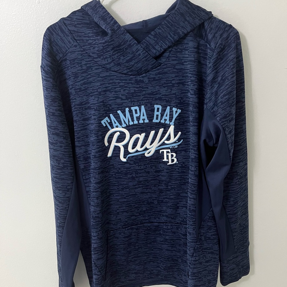 Majestic Lightweight Tampa Bay Rays Hoodie, Size: XL